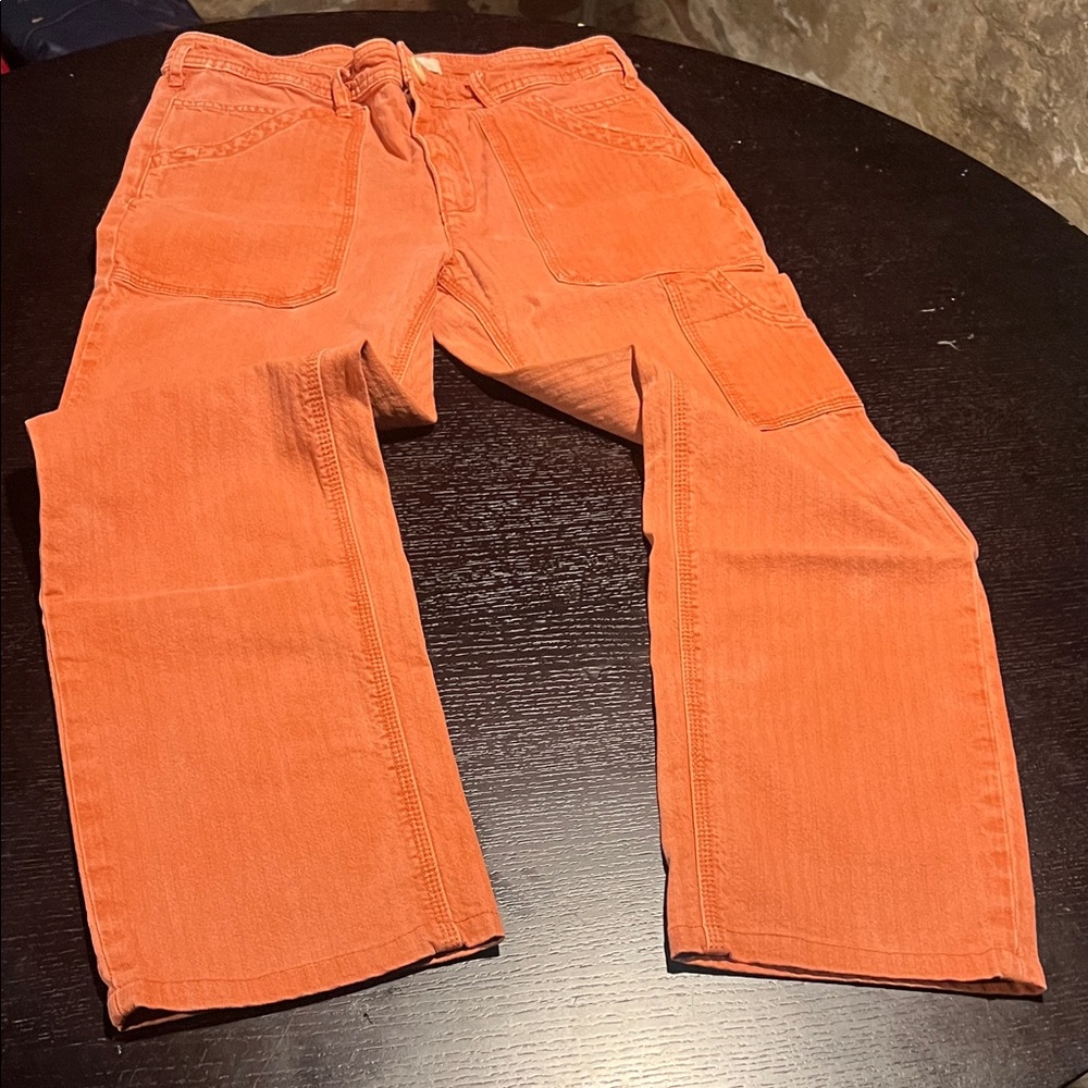 Women’s Straight Leg Utility Pants in Orange